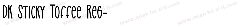 DK Sticky Toffee Reg字体转换